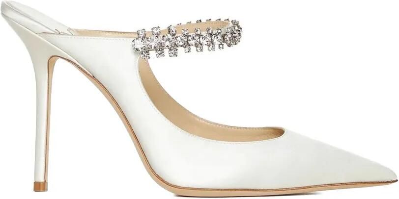 Jimmy Choo Bing muiltjes verfraaid met kristallen Beige
