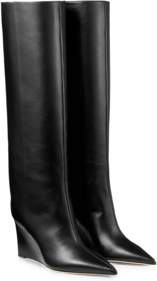 Jimmy Choo Blake 85 zwarte gladde leren knielaarzen met sleehak - Foto 3