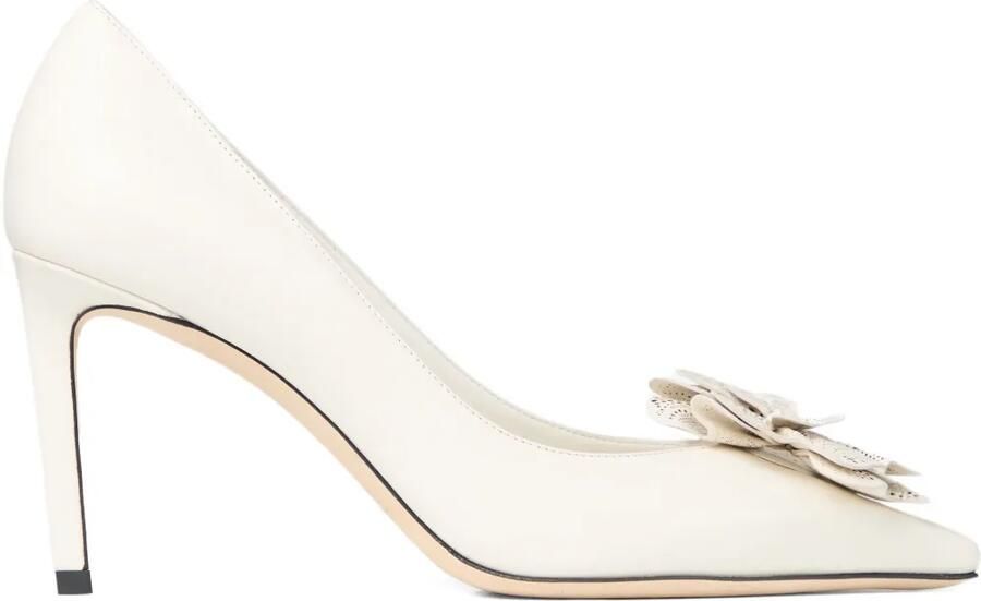 Jimmy Choo Bomba Mimi 85 mm pumps met bloemapplicatie Beige