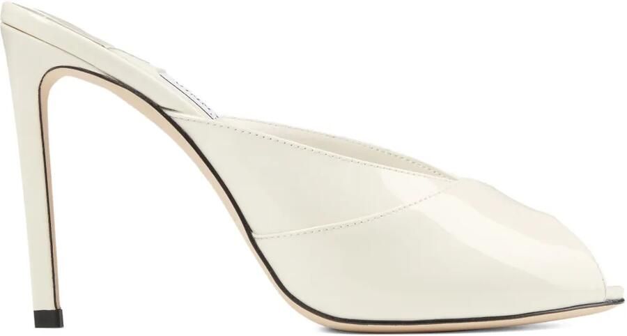 Jimmy Choo Brigitte 100 muiltjes met open neus Beige