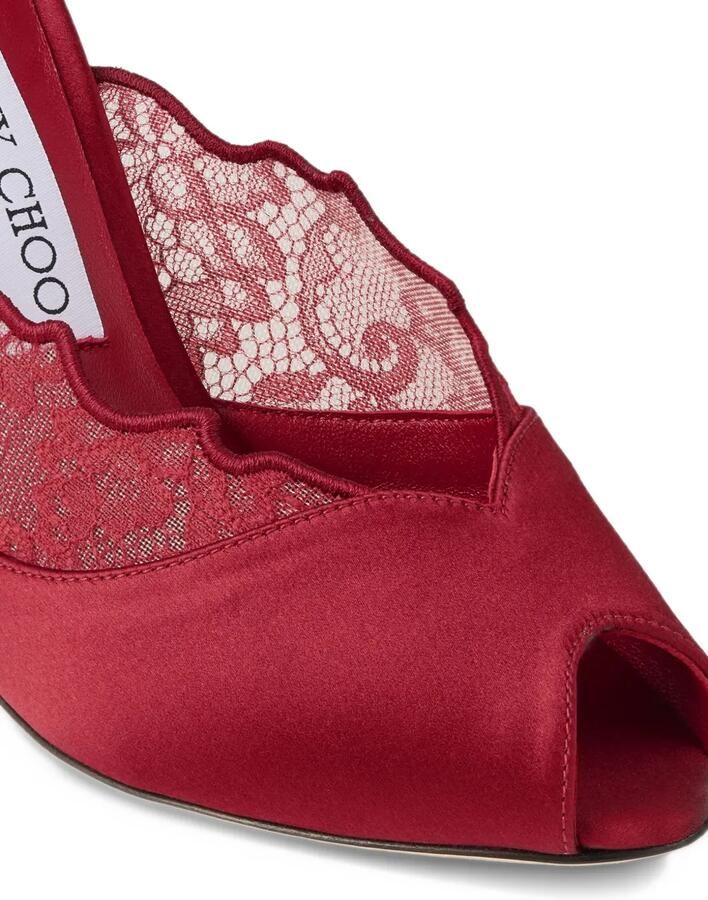 Jimmy Choo Brigitte 100 mules Rood - Foto 5