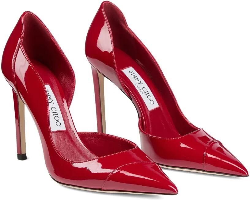 Jimmy Choo Brigitte 100 pumps met puntige neus Rood