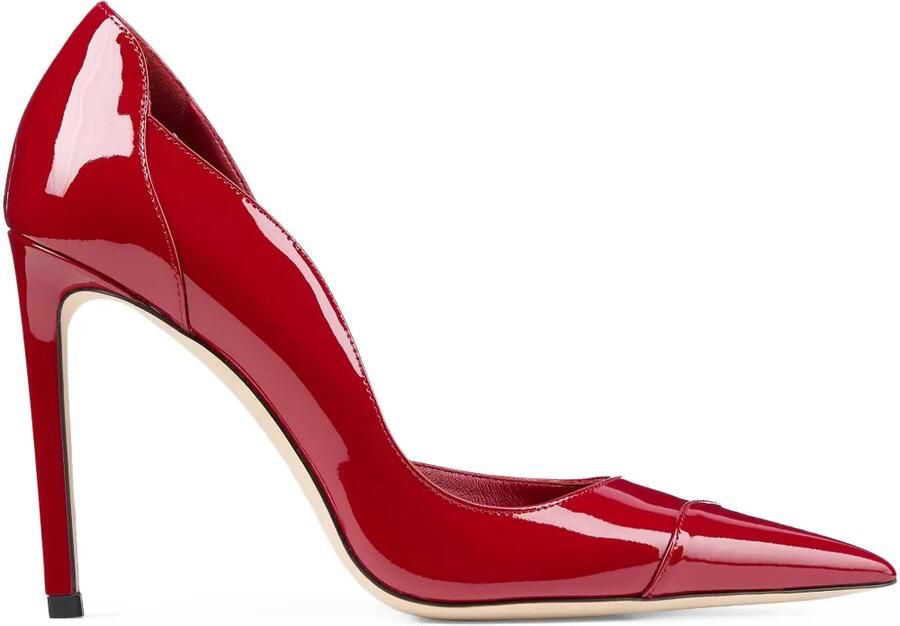 Jimmy Choo Brigitte 100 pumps met puntige neus Rood - Foto 4