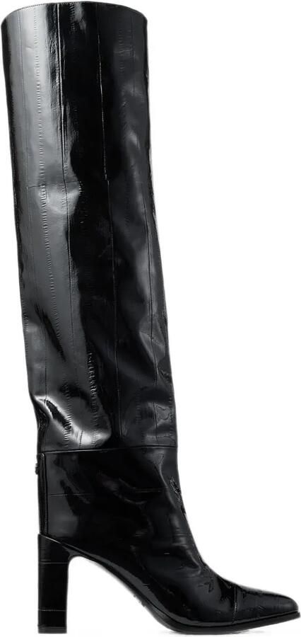 Jimmy Choo Caly 85 overknee laarzen Zwart