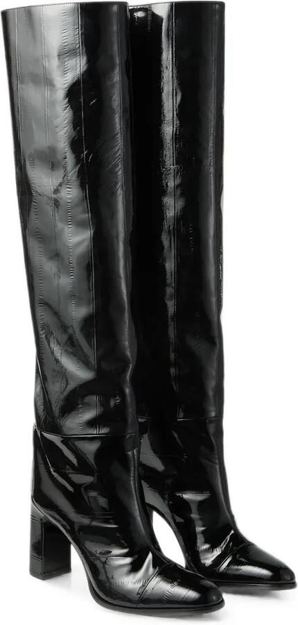Jimmy Choo Caly 85 overknee laarzen Zwart - Foto 3