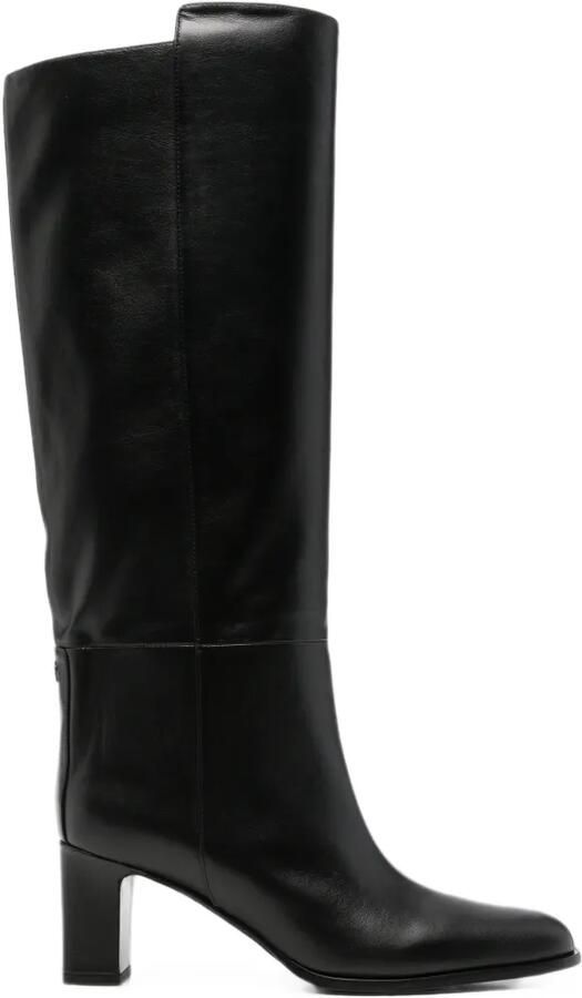 Jimmy Choo Caly leren knielaarzen Zwart