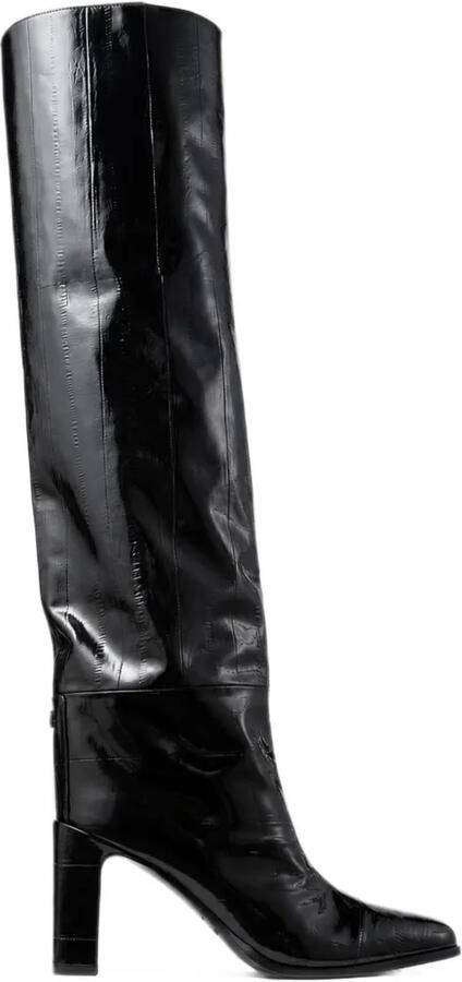 Jimmy Choo Caly over the knee 85 Zwart - Foto 1