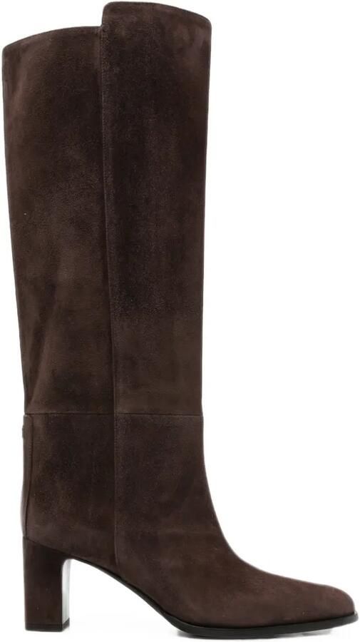 Jimmy Choo Caly suède knielaarzen Bruin
