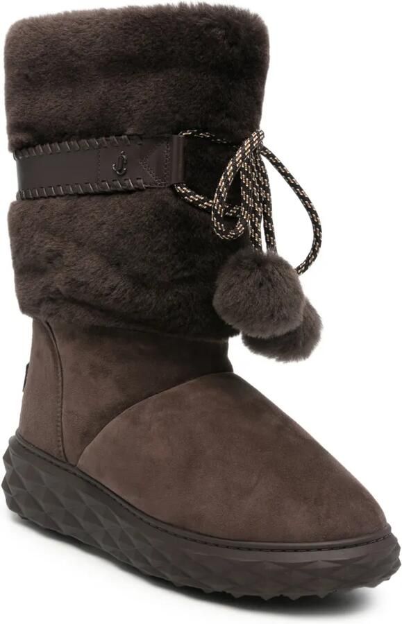 Jimmy Choo Cobi lammy knielaarzen Bruin - Foto 3