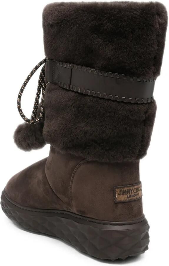 Jimmy Choo Cobi lammy knielaarzen Bruin - Foto 4