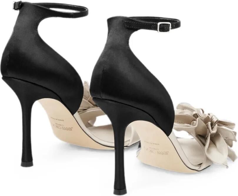 Jimmy Choo Coko sandalen verfraaid met bloemen en enkelbandje Zwart - Foto 5
