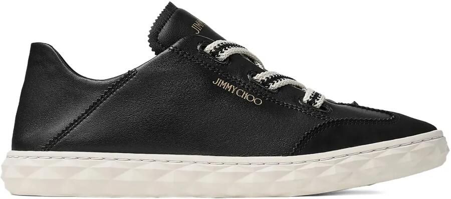 Jimmy Choo Diamond Light Flex leren sneakers Zwart
