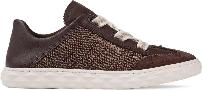 Jimmy Choo Diamond Light Flex raffia sneakers Bruin