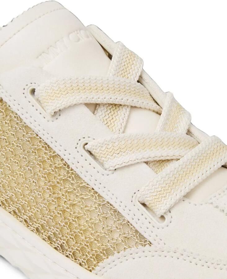 Jimmy Choo Diamond Light Flex sneakers met mesh Beige