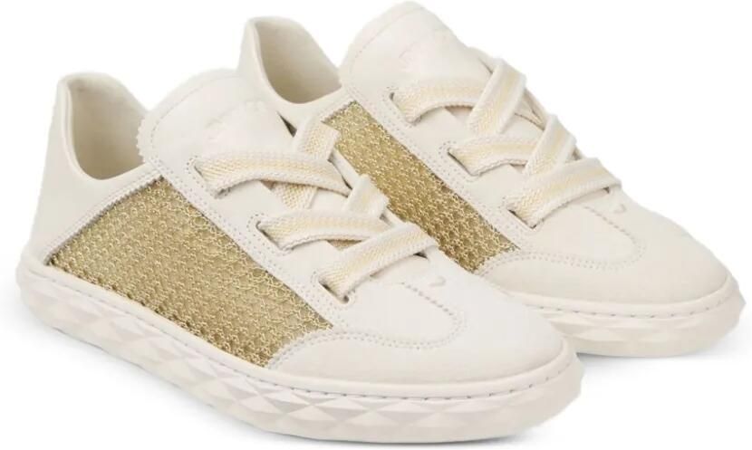 Jimmy Choo Diamond Light Flex sneakers met mesh Beige - Foto 2