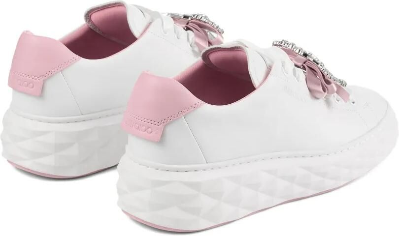 Jimmy Choo Diamond Light Maxi F sneakers met kristallen strik Wit - Foto 5