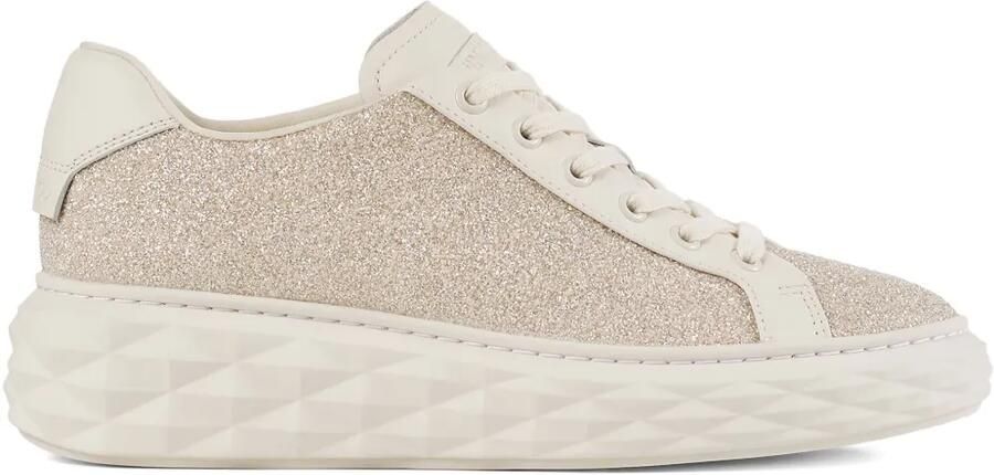 Jimmy Choo Diamond Light Maxi F sneakers met plateauzool Beige