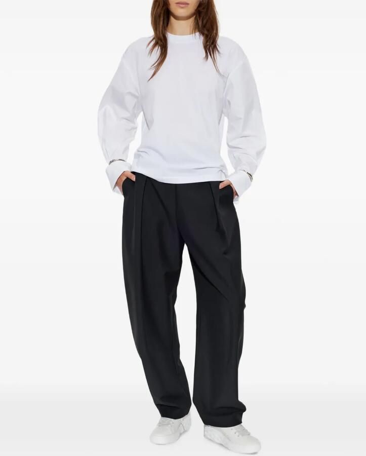 Jimmy Choo Diamond Light Maxi leren sneakers verfraaid met kristallen Wit - Foto 2