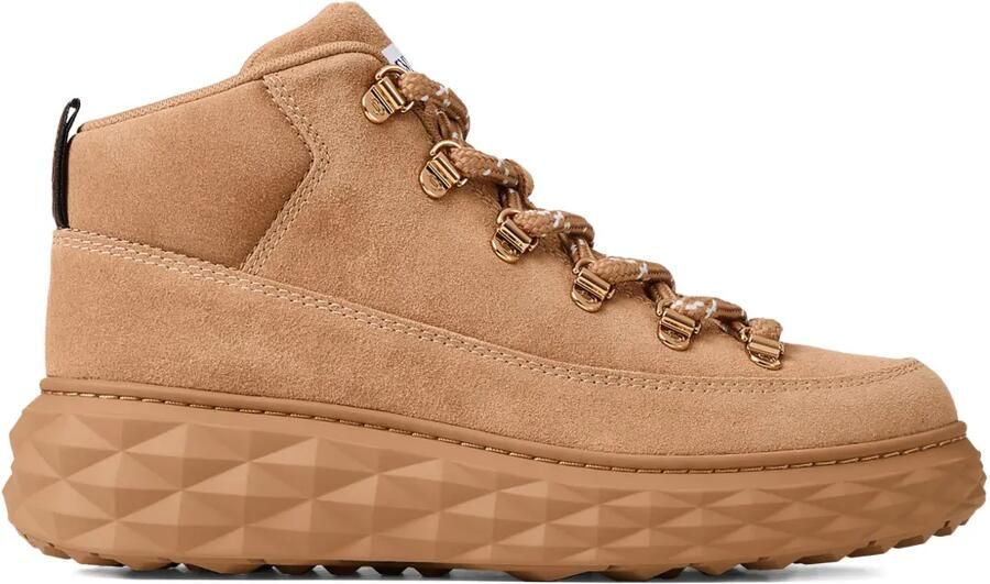 Jimmy Choo Diamond Maxi Hike suède high-top sneakers Bruin