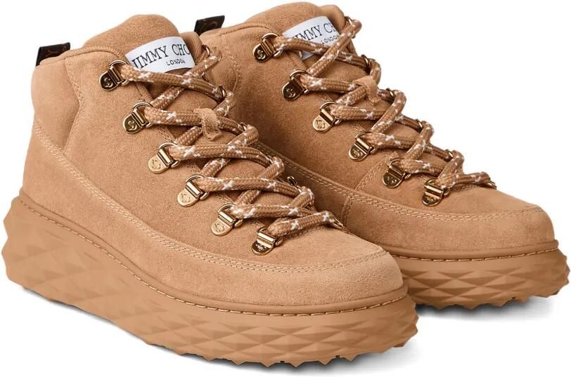 Jimmy Choo Diamond Maxi Hike suède high-top sneakers Bruin - Foto 3