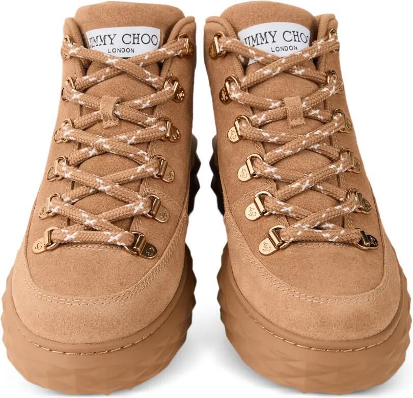 Jimmy Choo Diamond Maxi Hike suède high-top sneakers Bruin - Foto 2