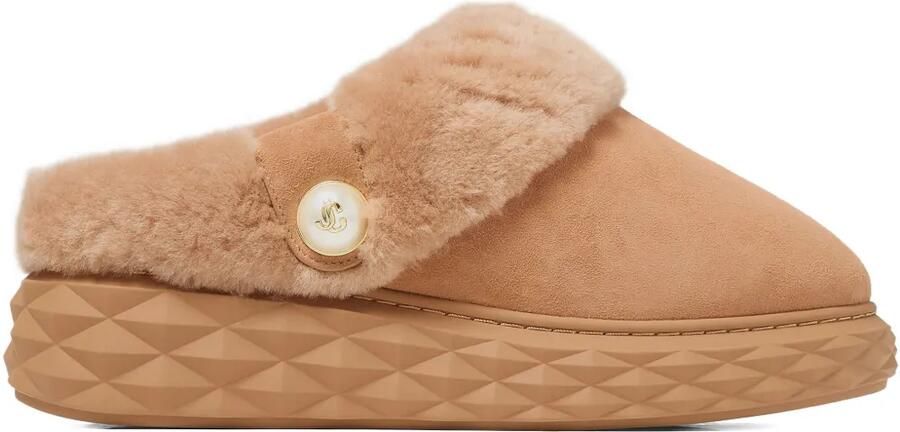 Jimmy Choo Diamond Maxi muiltjes Beige