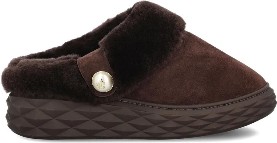 Jimmy Choo Diamond Maxi muiltjes Bruin