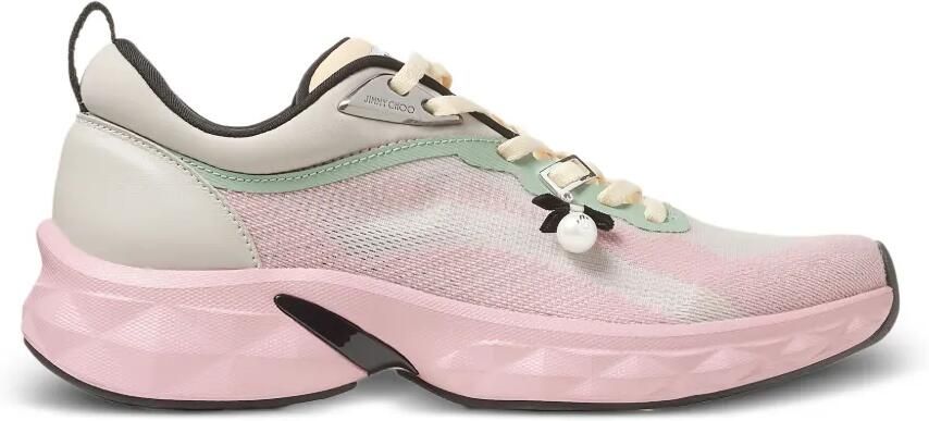 Jimmy Choo Diamond Run sneakers verfraaid met parel Roze