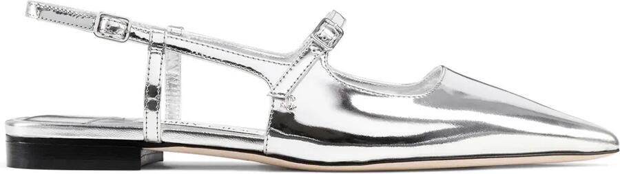 Jimmy Choo Didi ballerina's Zilver