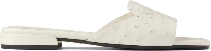 Jimmy Choo Dina platte sandalen Wit