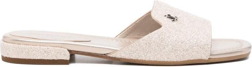 Jimmy Choo Dina sandalen met glitter Beige