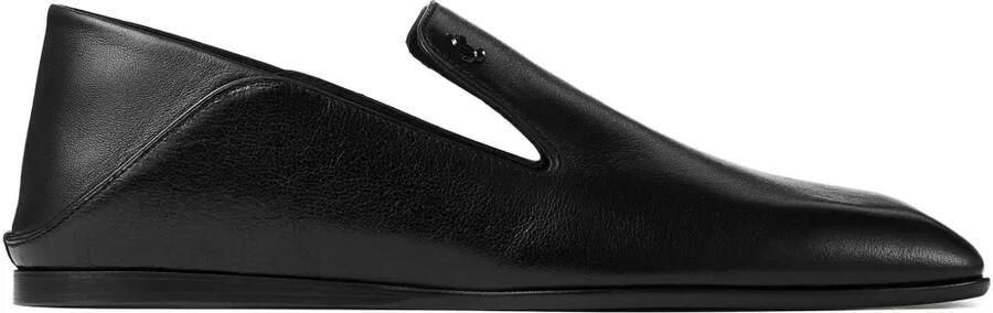 Jimmy Choo Eliot leren slippers Zwart