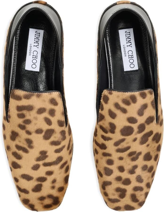 Jimmy Choo Eliot slippers met luipaardprint Beige - Foto 3
