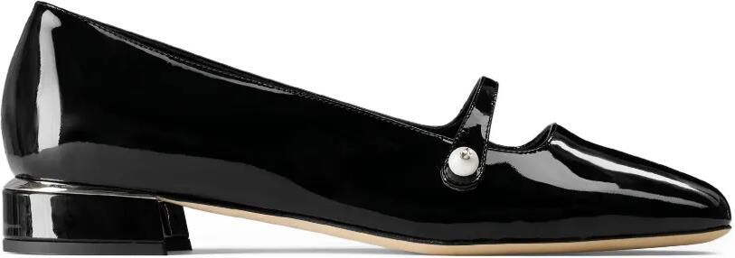 Jimmy Choo Elisa ballerina's met parelbandje Zwart
