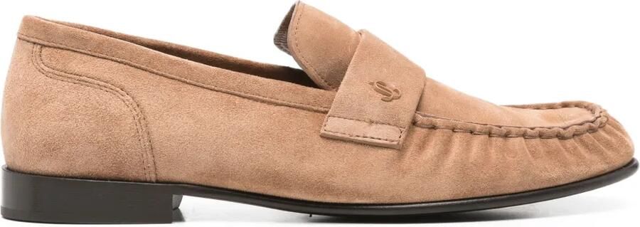 Jimmy Choo Ellis suède loafers Beige