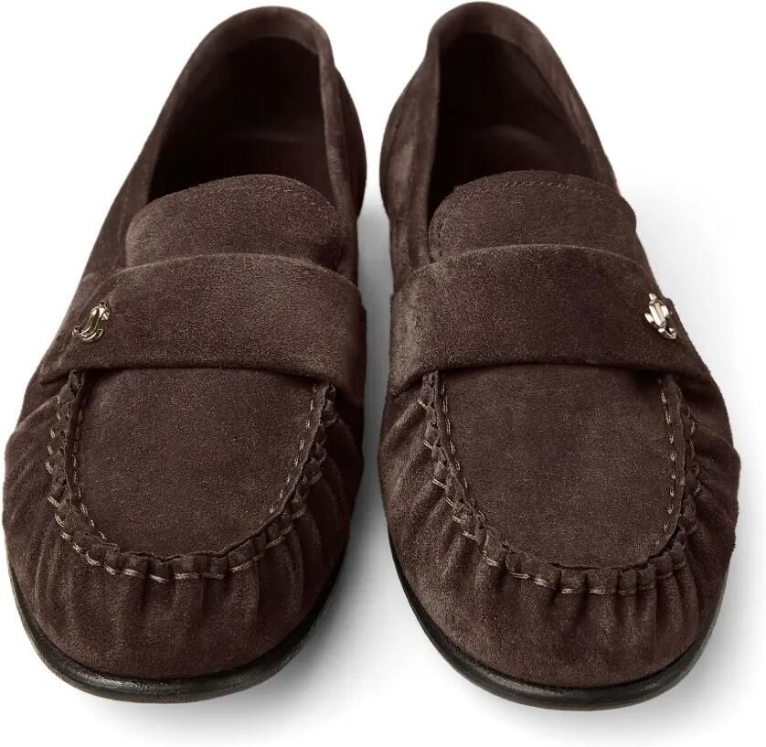 Jimmy Choo Ellis suède loafers Bruin - Foto 2