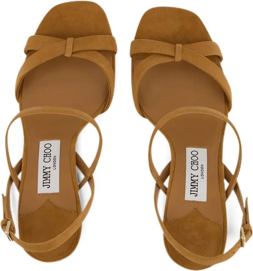 Jimmy Choo Elsy 85 sandalen met blokhak Bruin - Foto 2