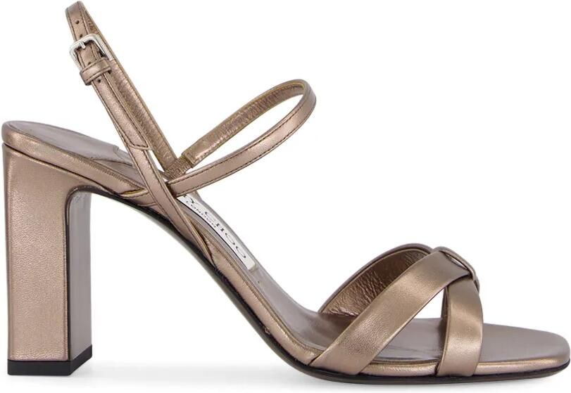 Jimmy Choo Elsy 85 sandalen met metallic afwerking Bruin