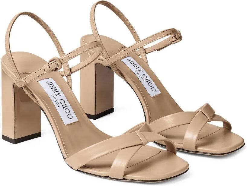 Jimmy Choo Elsy sandalen met blokhak Beige