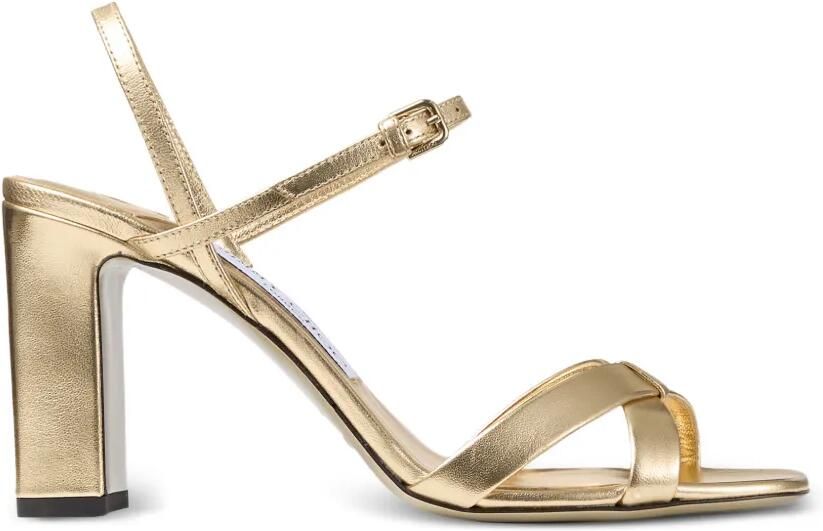 Jimmy Choo Elsy sandalen met blokhak Goud