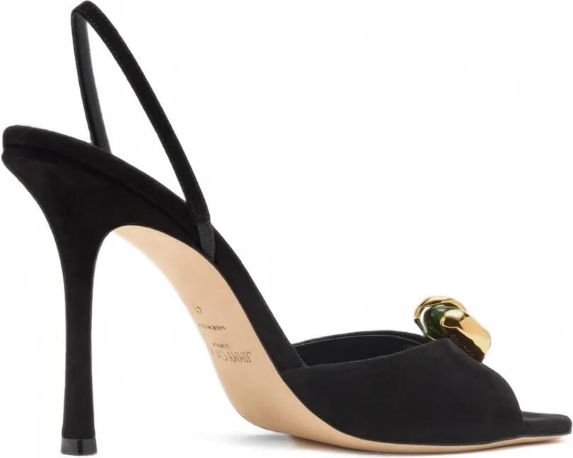 Jimmy Choo Emani suède slingback sandalen Zwart - Foto 3
