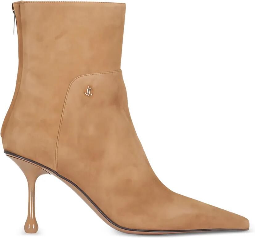 Jimmy Choo Enkellaarzen met puntige neus Beige