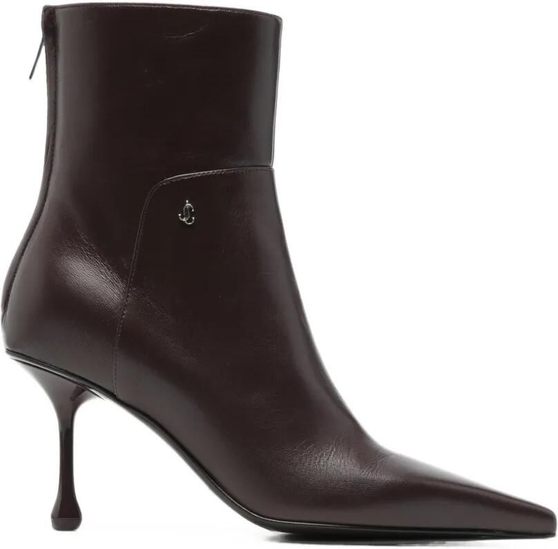 Jimmy Choo Enkellaarzen met puntige neus Rood