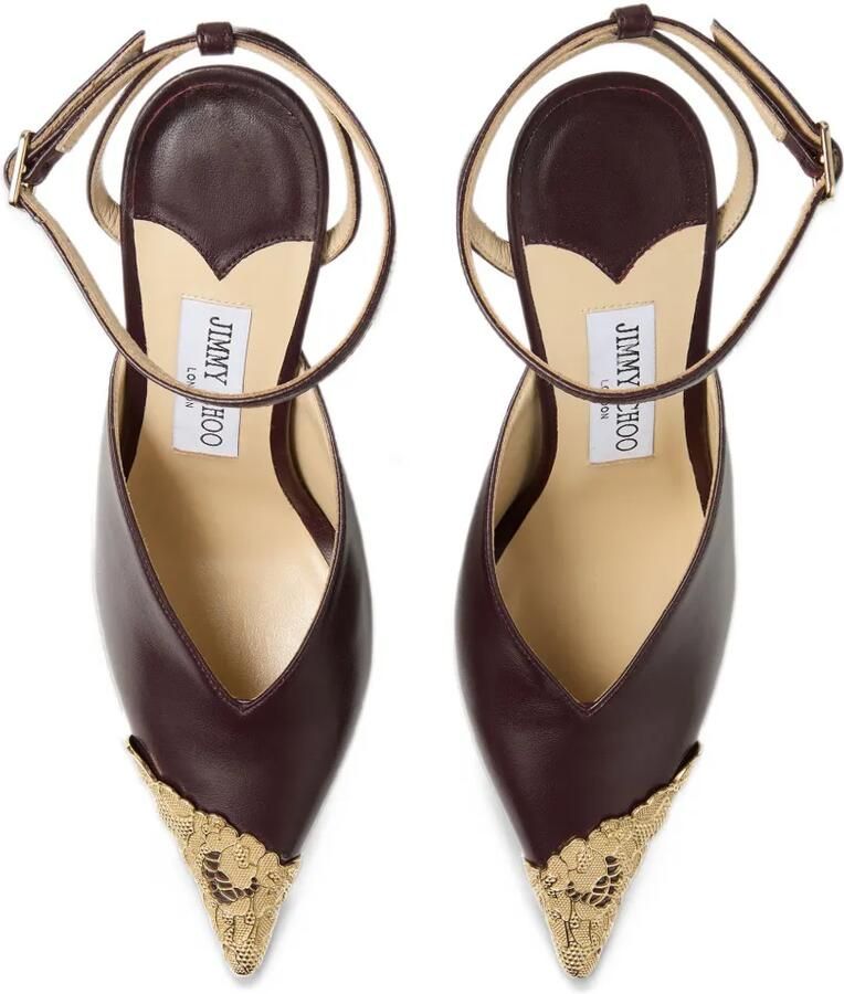 Jimmy Choo Faiz 100 pumps Bruin - Foto 2