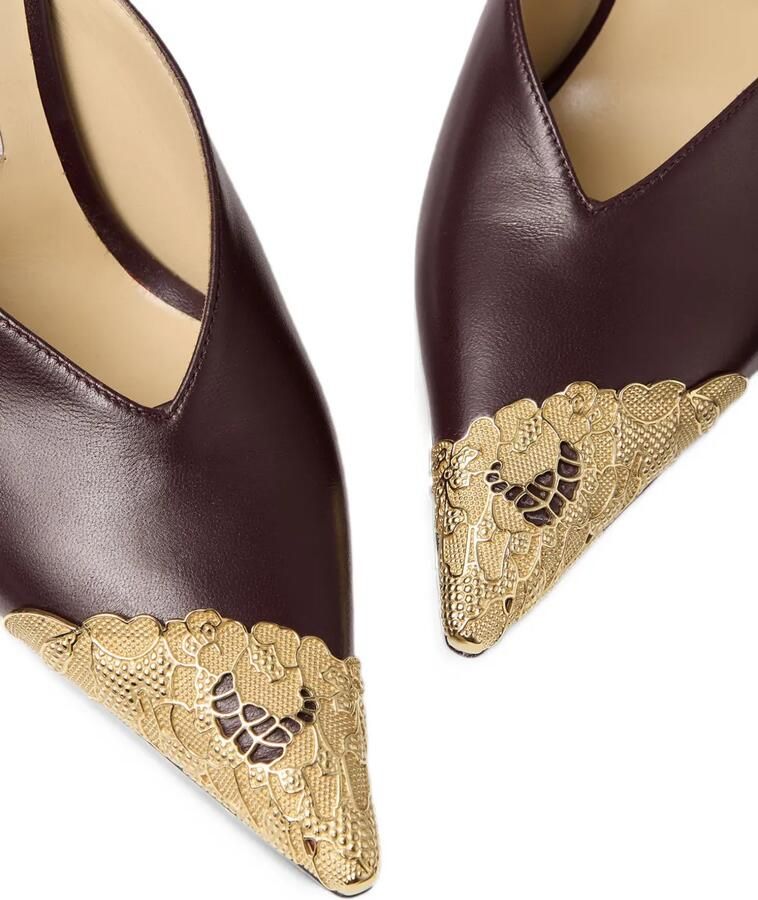 Jimmy Choo Faiz 100 pumps Bruin - Foto 3