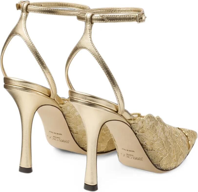 Jimmy Choo Faiz 100 pumps Goud - Foto 3