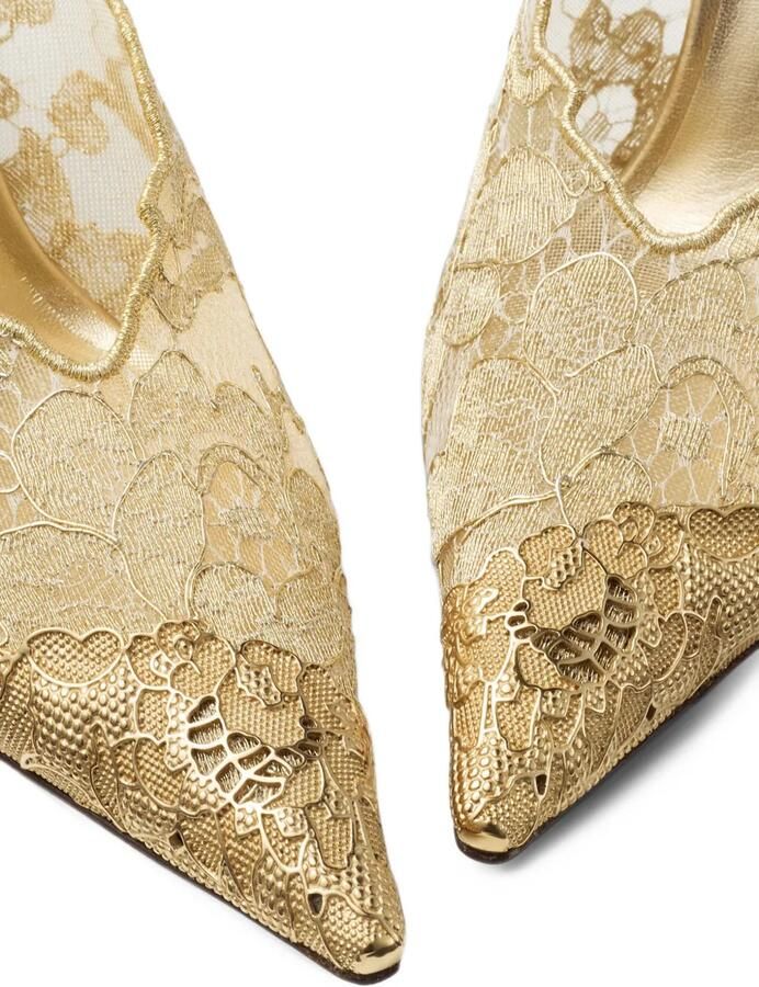 Jimmy Choo Faiz 100 pumps Goud - Foto 5