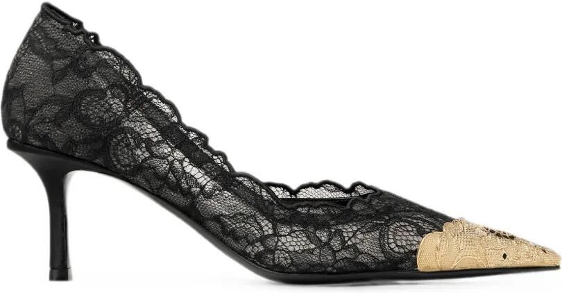 Jimmy Choo Faiz 65 pumps met metalen veterdetail Zwart