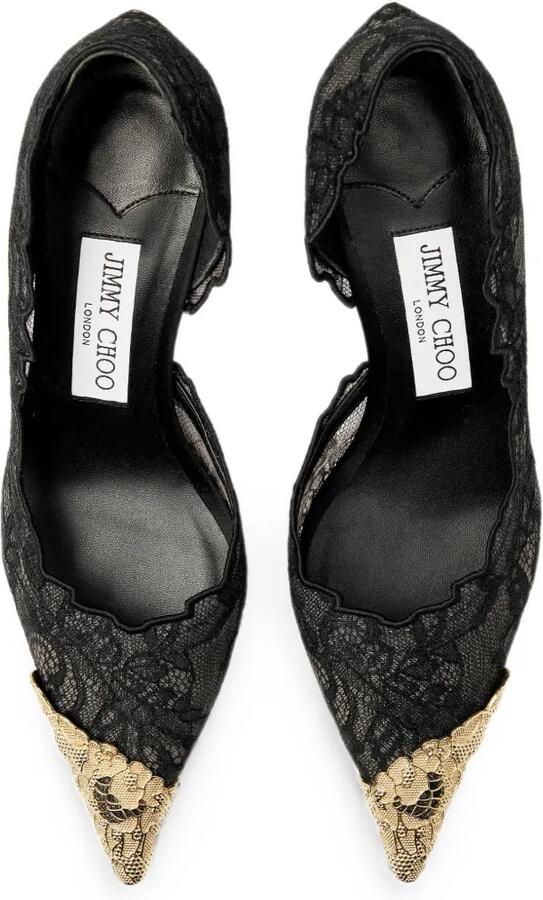 Jimmy Choo Faiz 65 pumps met metalen veterdetail Zwart - Foto 3