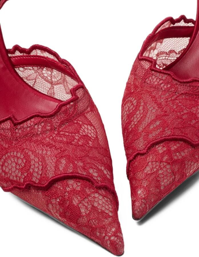 Jimmy Choo Faiz lace-overlay pumps Rood - Foto 2